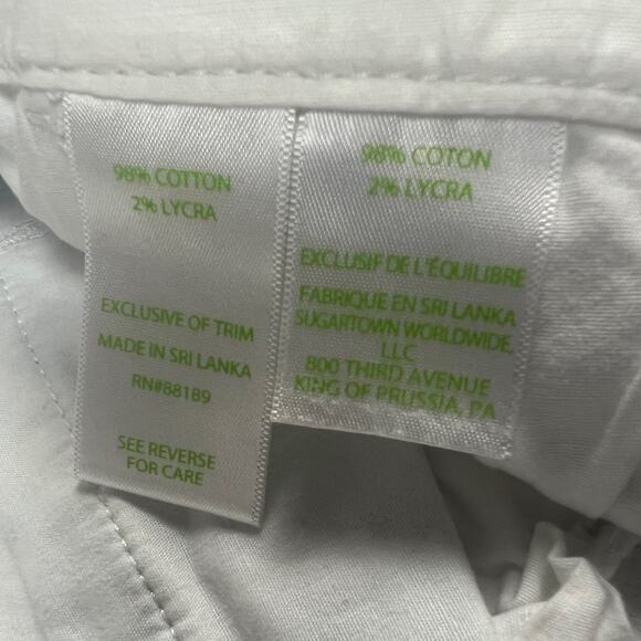 Lilly Pulitzer Buttercup Stretch Short 5" Inseam Seashell Scalloped Hem Womens 0 - Picture 9 of 12